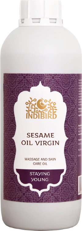 Масло Кунжут белый, второй холодный отжим (Sesame Oil Virgin), 1 л