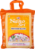 Рис Нано Шри Басмати (в жёлтом мешке) (Indian Golden Sella Basmati Rice), 1 кг