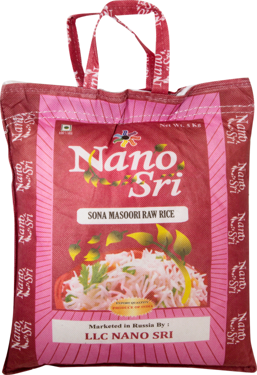 Рис Нано Шри Басмати, 1 кг, пропаренный (в красном мешке) (Nano Sri Indian Basmati Rice Par Boiled)