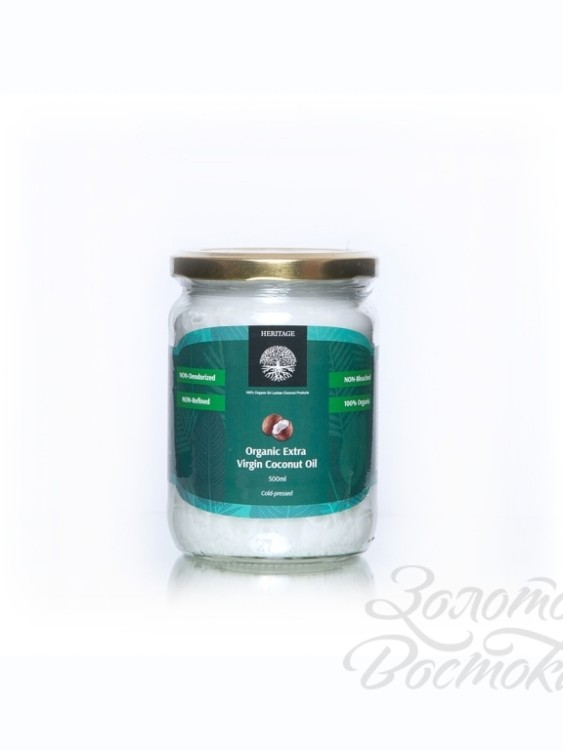 Органическое кокосовое масло холодного отжима Extra Virgin ( Extra Virgin Coconut Oil) 500 мл