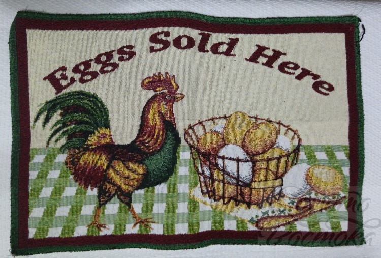 Салфетка для сервировки стола "Eggs Sold Here", 47х32см